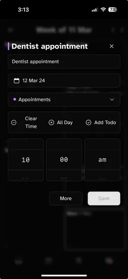 Screenshot of Asdougl Calendar
