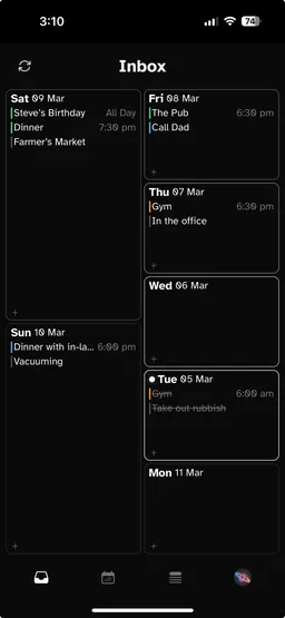 Screenshot of Asdougl Calendar